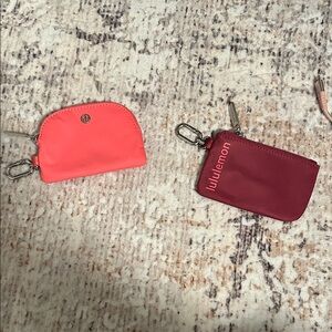 lululemon athletica Pink and Red Key & Card Holders